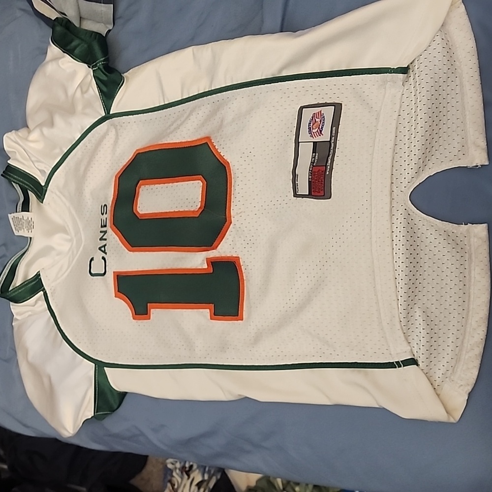 Canes number 10 youth large jersey